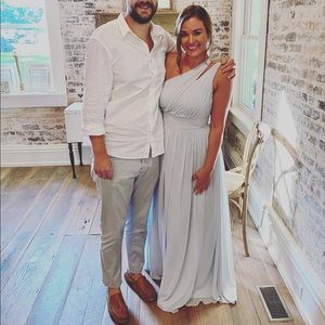 Azazie Mist Bridesmaids Dress Sz 8 Molly